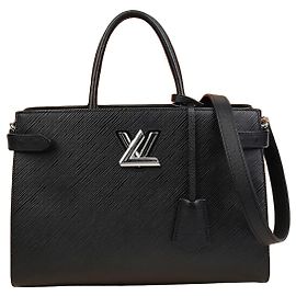 Louis Vuitton Twist Tote Shoulder Bag Black