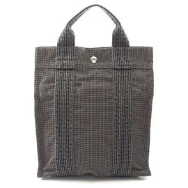 Hermès Aline Ad PM Rucksack aus Canvas Grau