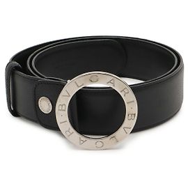 Bulgari Bulgari Ledergürtel Schwarz