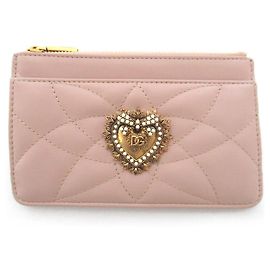 Dolce & Gabbana Leder-Kartenetui Devotion von Dolce&Gabbana Braun Beige