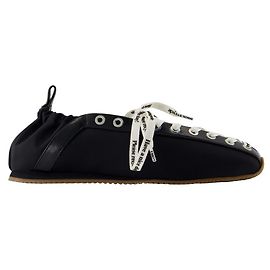 Ballerine sportive con lacci - Ganni - Sintetico - Nero Nero