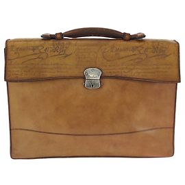 Borsa Ecriture in pelle Berluti Marrone