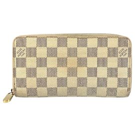 Zippy Geldbörse Damier Azur Louis Vuitton Weiß