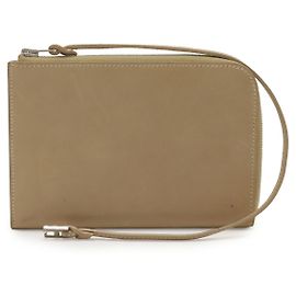 Hermès Hermes Remix Leather Card Case Pass Case Brown Beige