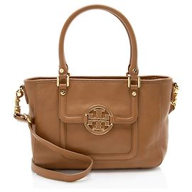 Tory Burch Leder Amanda Mini-Handtasche Braun