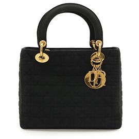 Bolsa tote em nylon Lady Dior Preto