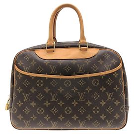 Borsa Vanity Bowling Monogram Louis Vuitton Marrone