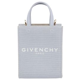 Givenchy Bolso Tote Vertical Mini con Logo Azul