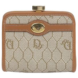 Dior Wabenrahmen Geldbörse Braun
