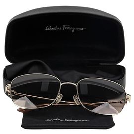 Salvatore Ferragamo Gafas de sol Gancini Dorado