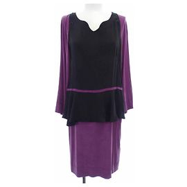 Autre Marque Tunica in cotone Diesel Nero Porpora