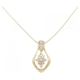 Autre Marque Collier en diamant Au750 Doré