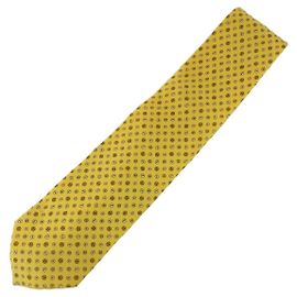 Corbata de seda Salvatore Ferragamo Amarillo