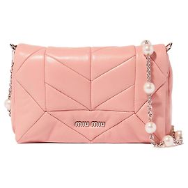 Bolsa transversal acolchoada Miu Miu Rosa
