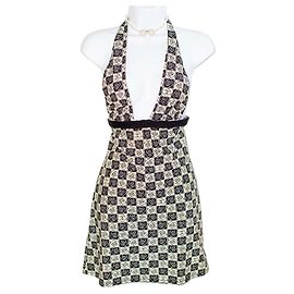 Vintage Halterkleid Schwarz/Creme Chanel