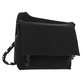 Borsa a spalla vintage Salvatore Ferragamo in nylon Nero