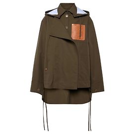 Loewe Parka Brown Cotton Size 40 Brown