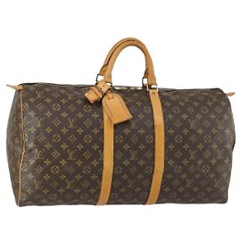 Louis Vuitton Keepall Bag Monogram Canvas 55 Brown