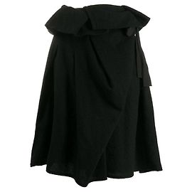 Comme Des Garcons Falda de Lana Negra Comme des Garçons Negro