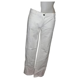 Fendi cotton stretch pants white White