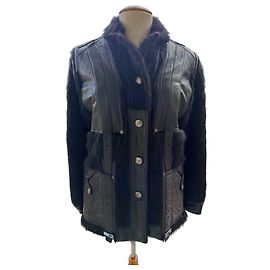 Dior Jacke aus schwarzem Lammleder Schwarz