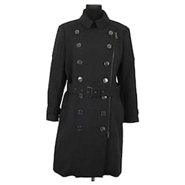 Burberry Anthrazitfarbener Mantel Anthrazitgrau