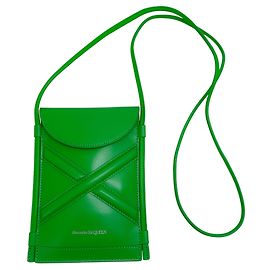 Bolsa transversal micro The Curve verde da Alexander McQueen Verde