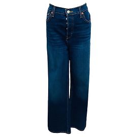 Re/Done Deep Faded Blue 90s High Rise Loose Jeans Blue