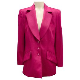 Escada Magenta Angora Blazer Purple