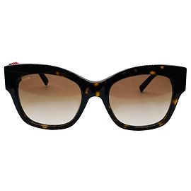 Tod's Dark Havana / Red Butterfly Sunglasses Brown