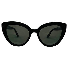 Tom Ford Black Izzi Polarized Cat Eye Sunglasses Black