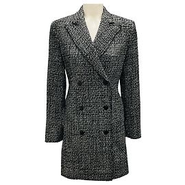 Vestido Blazer Doble Botonadura Noelle Tweed Negro Multi de Theory Negro