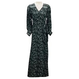 Autre Marque Natalie Martin Bamboo Black Kate Long Sleeve Dress Black