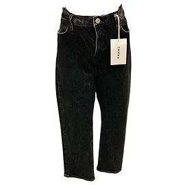 Frame Denim Jeans dritti Le High neri in stile audace Nero
