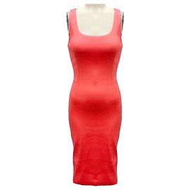Robe Tank en Scuba Corail Prabal Gurung Rose