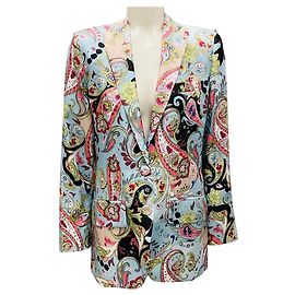 Giacca Armand in cashmere blu multi cielo DMN Multicolore