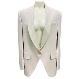 Stella Mc Cartney Stella McCartney Light Grey Aya Wool Twill Tailored Jacket Grey