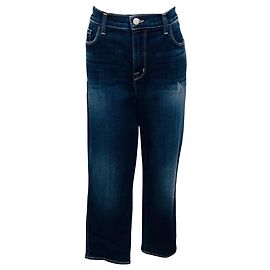 L'Agence Atwood Alexia High Rise Cropped Cigarette Jeans Blue