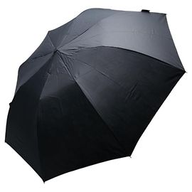 JIMMY CHOO Allover Pattern Nylon Folding Umbrella Black