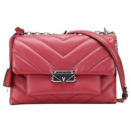 Borsa a Spalla in Pelle Cece di Michael Kors Rosso