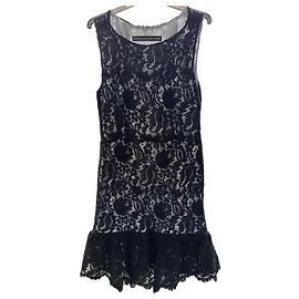 Vestido de encaje negro Balenciaga Negro