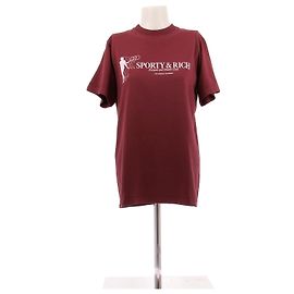 Autre Marque WALES BONNER Black Mesh T-shirt Red