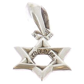 Chrome Hearts Sternanhänger Halskette Silber Metall Silber