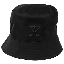 Prada Logo Bucket Hat Size Black