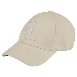Saint Laurent Size SL Logo Baseball Cap White