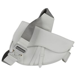 Dior Saddle Shoulder Crossbody Bag White