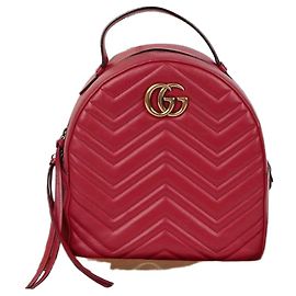 Gucci GG Marmont Backpack Red