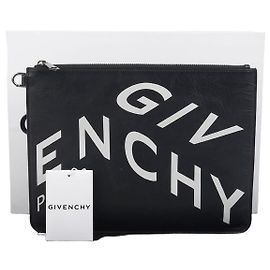 Givenchy Big Logo Clutch Bag Black
