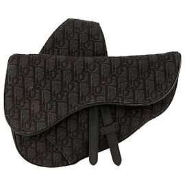 Dior Sattel Schulter Umhängetasche Schwarz