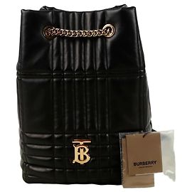 Burberry Rola Medium Backpack Black Lambskin Black